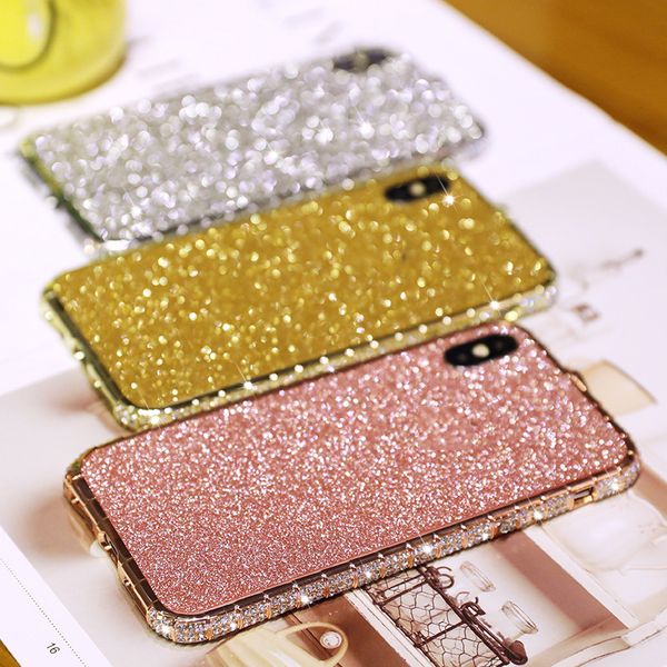 diamond bumper on for iphone xs max xr 8 7 6 6s plus glitter rhinestone metal frame with back + front film screen protectors
diamond bumper on for iphone xs max xr 8 7 6 6s plus glitter rhinestone metal frame with back + front film screen protectors