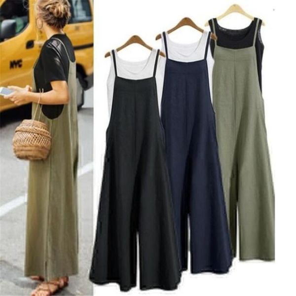 viianles new women casual wide leg jumpsuit fashion ladies summer cotton loose playsuit bodycon party trousers jumpsuit, Black;white
viianles new women casual wide leg jumpsuit fashion ladies summer cotton loose playsuit bodycon party trousers jumpsuit, Black;white