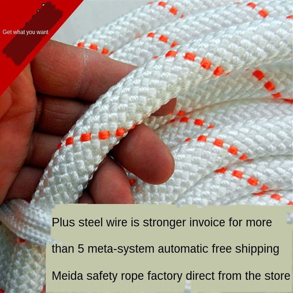 steel wire core outdoor nylon safety aerial work nylon mountaineering binding safety rope wear-resistant rope
steel wire core outdoor nylon safety aerial work nylon mountaineering binding safety rope wear-resistant rope