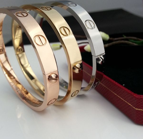 2020 love charm bracelets jewelry 316l stainless steel screw bangle bracelet with screwdriver for wife gift classics, Golden;silver
2020 love charm bracelets jewelry 316l stainless steel screw bangle bracelet with screwdriver for wife gift classics, Golden;silver