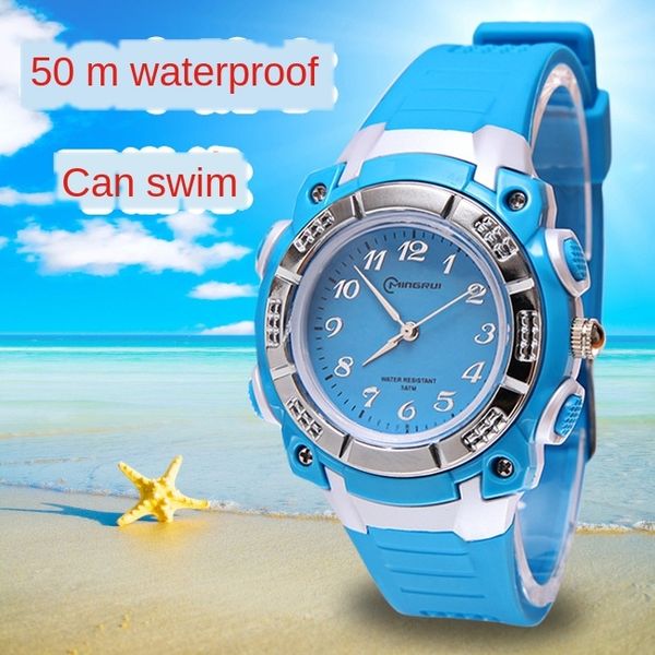 mingrui children's boy girl girl girl's korean new high school student's men's watch watch and women's waterproof, Blue
mingrui children's boy girl girl girl's korean new high school student's men's watch watch and women's waterproof, Blue