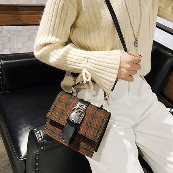 women vintage plaid flap bags ladies cover shoulder strap lock shoulder handbag wool crossbody soft messenger female party bag
women vintage plaid flap bags ladies cover shoulder strap lock shoulder handbag wool crossbody soft messenger female party bag