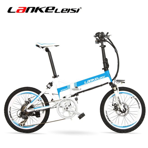 g550 500 w/240 w powerful 20 inch electric bicycle, aluminium bicycle, 36 v 13.8ah high battery capacity, with suspension vork, Silver;blue
g550 500 w/240 w powerful 20 inch electric bicycle, aluminium bicycle, 36 v 13.8ah high battery capacity, with suspension vork, Silver;blue