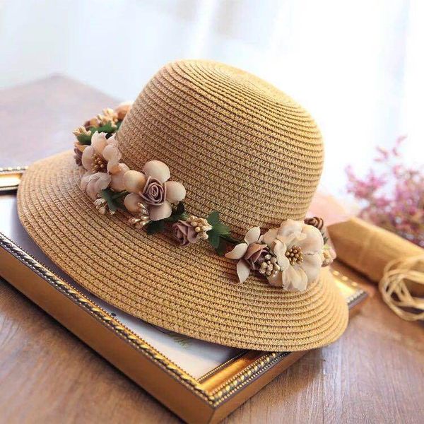 korean style women's straw straw new garland sunshade beach hat women's sunscreen sun hat, Blue;gray
korean style women's straw straw new garland sunshade beach hat women's sunscreen sun hat, Blue;gray