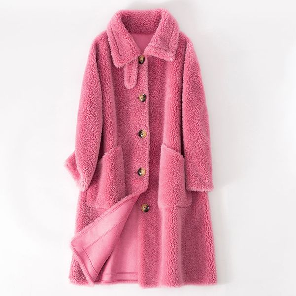 2020 new winter women genuine wool fur coat luxury long sheep shearing coat loose overcoat thick warm female plush coats a141, Black
2020 new winter women genuine wool fur coat luxury long sheep shearing coat loose overcoat thick warm female plush coats a141, Black