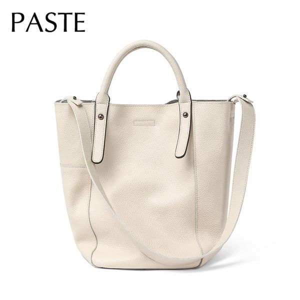 chic luxury simple bucket bag for women shoulder bag 100% genuine leather female handbag white black summer travel 
chic luxury simple bucket bag for women shoulder bag 100% genuine leather female handbag white black summer travel