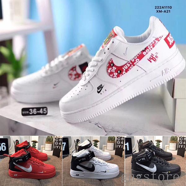 2019 one 1 dunk utility men lady casual shoes skateboarding black white just orange wheat women men high low cut trainers platform sneaker e