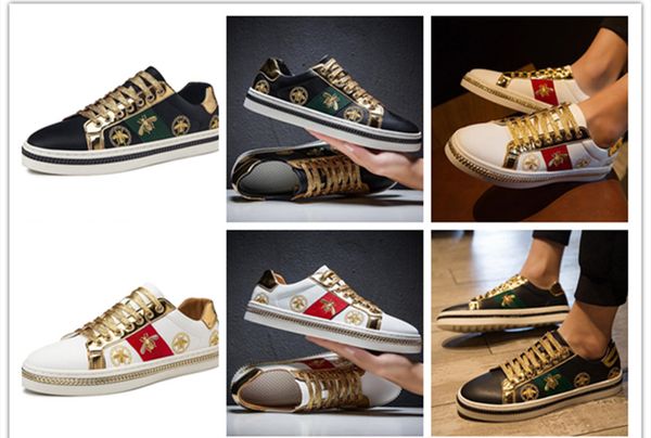 2020 men's casual shoes men black sneakers microfiber leather golden bee embroidery breathable shoes
2020 men's casual shoes men black sneakers microfiber leather golden bee embroidery breathable shoes