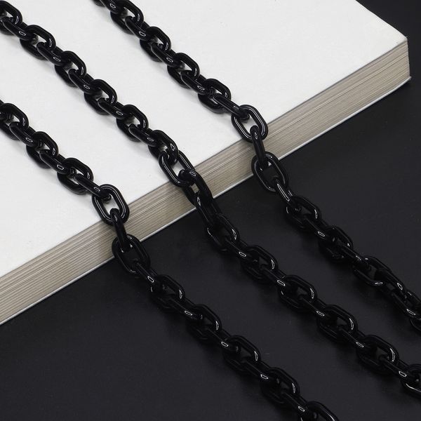 resin acrylic plastic small black chain glasses simple fashion environmental protection glasses chain non-slip, Blue
resin acrylic plastic small black chain glasses simple fashion environmental protection glasses chain non-slip, Blue
