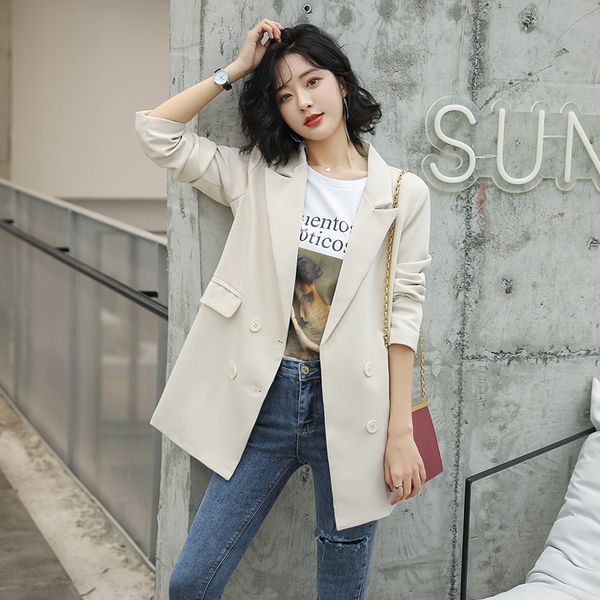 women's jacket small suit jacket 2020 spring new korean style slim fit solid color internet celebrity ins suit women's clothing, White;black
women's jacket small suit jacket 2020 spring new korean style slim fit solid color internet celebrity ins suit women's clothing, White;black