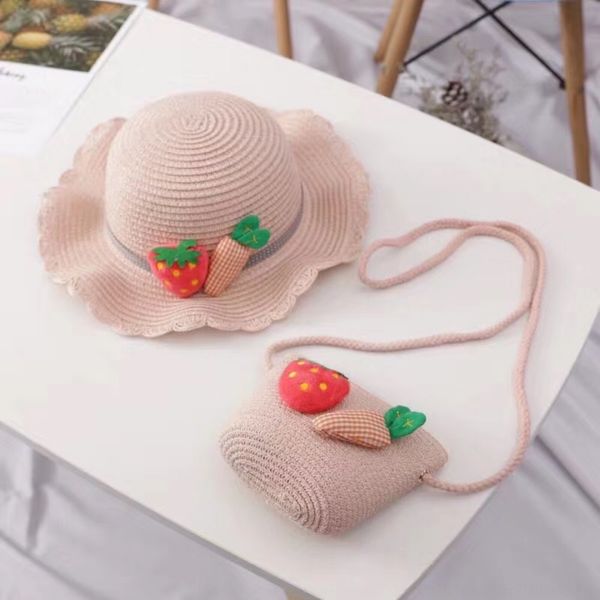 children's sunscreen straw bucket bucket straw fisherman decorative bag two-piece set outdoor travel sun hat fisherman hat, Blue;gray
children's sunscreen straw bucket bucket straw fisherman decorative bag two-piece set outdoor travel sun hat fisherman hat, Blue;gray