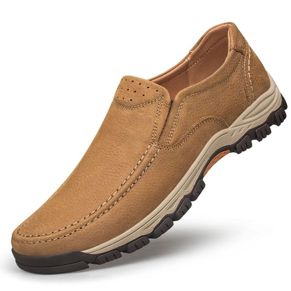 men shoes genuine leather loafers winter autumn anti-slip handmade leather shoes comfortable casual outdoor men sneakers, Black
men shoes genuine leather loafers winter autumn anti-slip handmade leather shoes comfortable casual outdoor men sneakers, Black