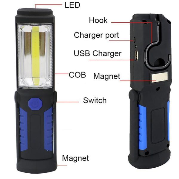 flashlights torches portable cob night light usb rechargeable led torch lantern work camping lamp with built-in battery magnet hook
flashlights torches portable cob night light usb rechargeable led torch lantern work camping lamp with built-in battery magnet hook
