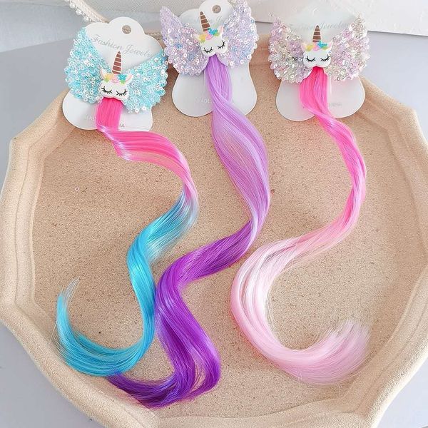 new gilded butterfly wig bow gradient wig unicorn headwear children's stereo pony girl hair clip, Slivery;white
new gilded butterfly wig bow gradient wig unicorn headwear children's stereo pony girl hair clip, Slivery;white