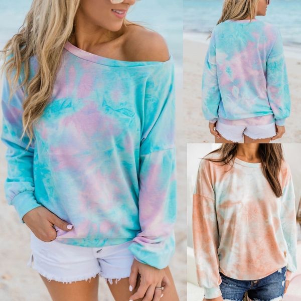 2020 autumn and winter new women's tie-dyed sweater round neck sweater loose gradient color long sleeve top, Black
2020 autumn and winter new women's tie-dyed sweater round neck sweater loose gradient color long sleeve top, Black
