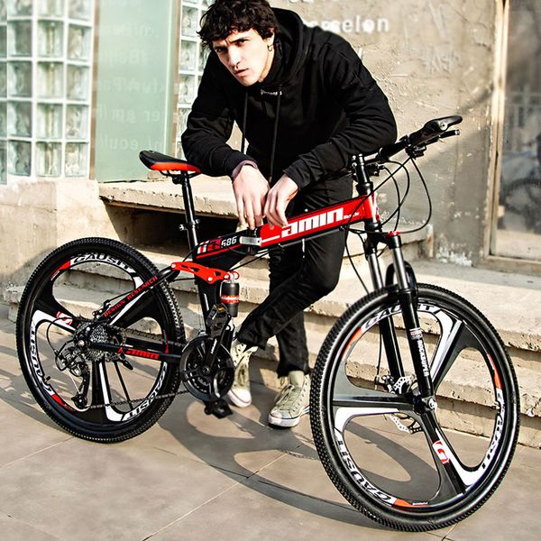 factory direct folding mountain bike 26/24-inch variable speed men cross-country racing double shock-absorbing bike
factory direct folding mountain bike 26/24-inch variable speed men cross-country racing double shock-absorbing bike