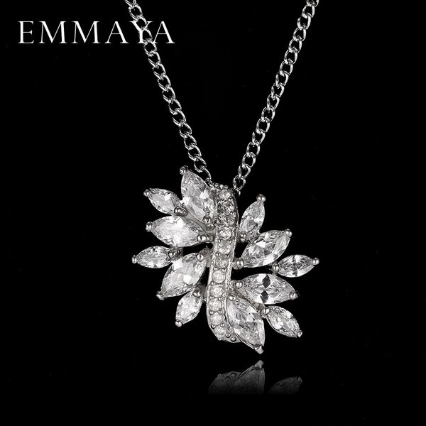 emmaya fashion flower marquise cut cz pendant jewelry necklace korean crystal jewelry, Silver
emmaya fashion flower marquise cut cz pendant jewelry necklace korean crystal jewelry, Silver