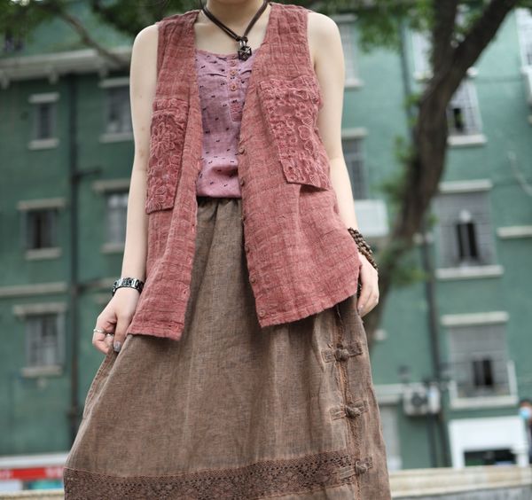 yagdh 2020 vest summer new earth jacquard casual women's 2020 lace vest cotton summer newlinen earth lace cotton linen jacquard casual, Black;white
yagdh 2020 vest summer new earth jacquard casual women's 2020 lace vest cotton summer newlinen earth lace cotton linen jacquard casual, Black;white