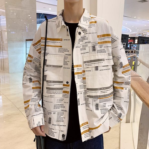 spring autumn jacket 2020 new men fashion casual loose mens jackets coats male hip hop streetwear letter print zipper korea man, Black;brown
spring autumn jacket 2020 new men fashion casual loose mens jackets coats male hip hop streetwear letter print zipper korea man, Black;brown
