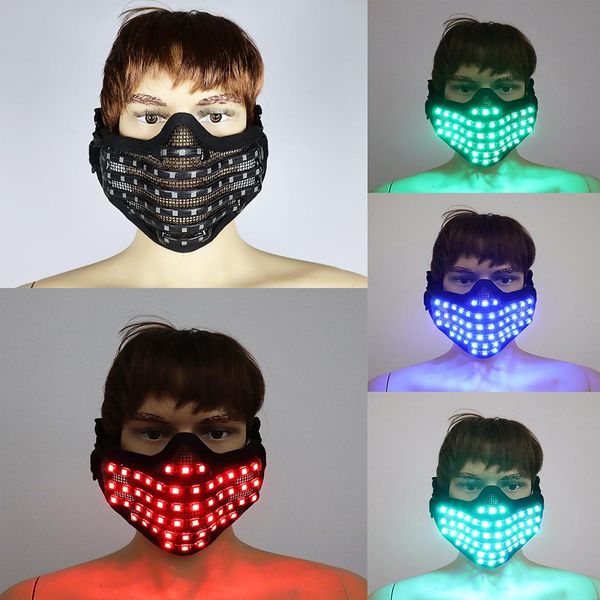 new fashion led rgb luminous mask halloween christmas party glowing mask stage performance props, Silver
new fashion led rgb luminous mask halloween christmas party glowing mask stage performance props, Silver