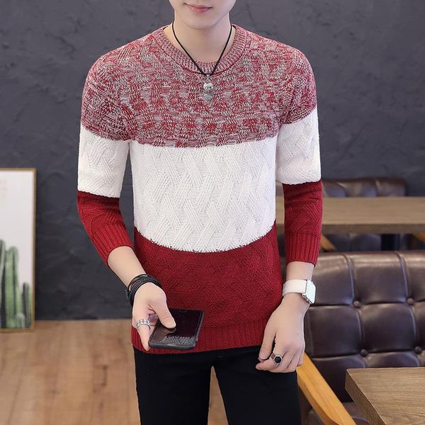 new style 2020 casual men's sweaters wash and wear treatment long-sleeved pullover youth popularity crew neck men's knitwear, White;black
new style 2020 casual men's sweaters wash and wear treatment long-sleeved pullover youth popularity crew neck men's knitwear, White;black