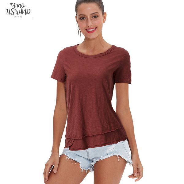 women short sleeve 100 cotton t shirt ruffle double hem woman tee shirts m30342 drop shipping, White
women short sleeve 100 cotton t shirt ruffle double hem woman tee shirts m30342 drop shipping, White