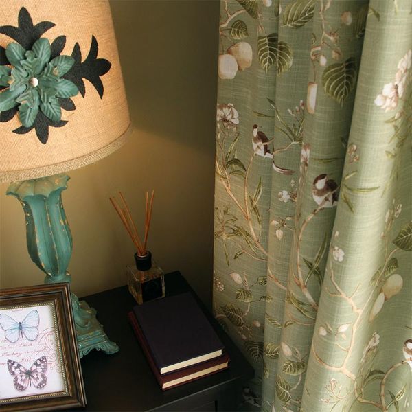 new american style rural chinese rural garden style flower and bird curtains for living room bedroom french window cotton linen
new american style rural chinese rural garden style flower and bird curtains for living room bedroom french window cotton linen