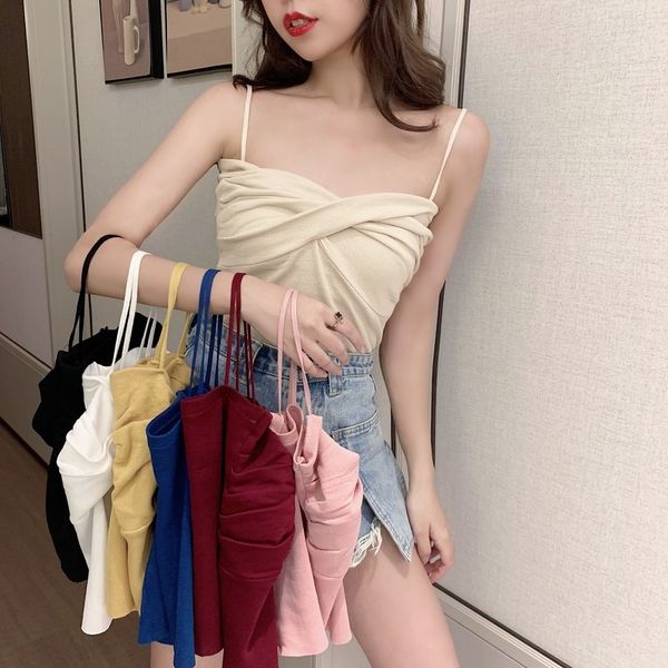 camisole vest mind machine chic sling women's suit sleeveless knitted base vest outside net red summer, Camo
camisole vest mind machine chic sling women's suit sleeveless knitted base vest outside net red summer, Camo