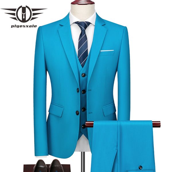 plyesxale light blue men wedding suits 2020 three piece traje hombre formal handsome prom party dinner suit q1022, White;black
plyesxale light blue men wedding suits 2020 three piece traje hombre formal handsome prom party dinner suit q1022, White;black