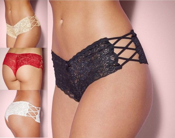 women's hollow-out cross women's lace underwear lace hollow-out cross underwear, Black;white
women's hollow-out cross women's lace underwear lace hollow-out cross underwear, Black;white