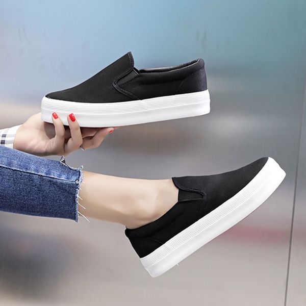 women autumn slip on falts shoes ladies canvas platform white shoe woman fashion casual plus size 35-44 female comfort footwear, Black
women autumn slip on falts shoes ladies canvas platform white shoe woman fashion casual plus size 35-44 female comfort footwear, Black