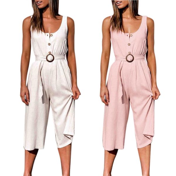 rompers womens jumpsuit summer jumpsuits u-neck single-breasted wild casual jumpsuit playsuit trousers, Black;white
rompers womens jumpsuit summer jumpsuits u-neck single-breasted wild casual jumpsuit playsuit trousers, Black;white