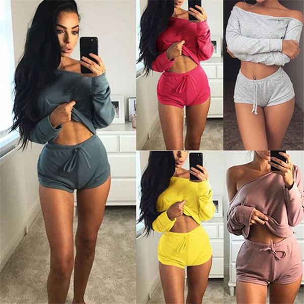two piece set tracksuit women summer clothes long sleeve crop and shorts jogging suit female casual fitness sports outfits, Gray
two piece set tracksuit women summer clothes long sleeve crop and shorts jogging suit female casual fitness sports outfits, Gray