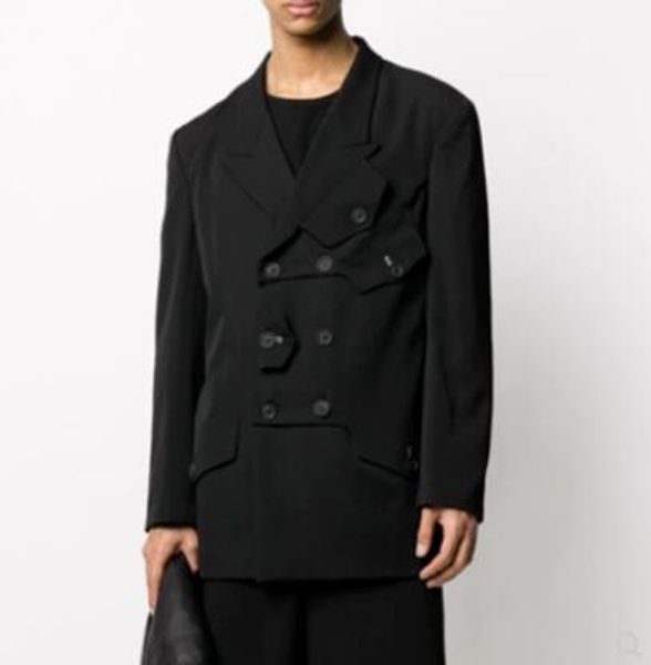 xs-5xl 2020 new men's clothing fashion personality double-breasted suit casual hairstylist formal dress plus size male costumes, White;black
xs-5xl 2020 new men's clothing fashion personality double-breasted suit casual hairstylist formal dress plus size male costumes, White;black