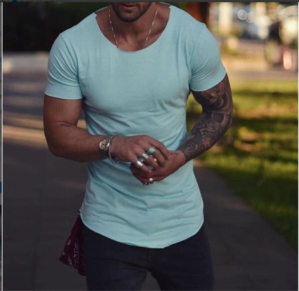 фитнес mens designer tshirt casual solid color с коротким рукавом o шеи curve донные tshirt новые мужские летние топы, White;black
фитнес mens designer tshirt casual solid color с коротким рукавом o шеи curve донные tshirt новые мужские летние топы, White;black