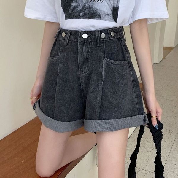 summer women cotton denim shorts female straight loose casual slim short jeans wide-leg shorts streetwear plus size ladies, White;black
summer women cotton denim shorts female straight loose casual slim short jeans wide-leg shorts streetwear plus size ladies, White;black