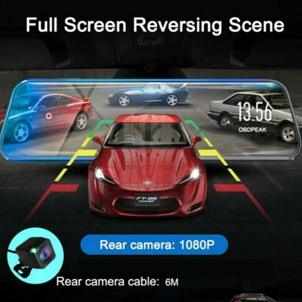 car dvr dual lens 10 inch car camera full hd 1080p video auto dvr mirror view with cam dash registrator rear rearview recor i0x3
car dvr dual lens 10 inch car camera full hd 1080p video auto dvr mirror view with cam dash registrator rear rearview recor i0x3