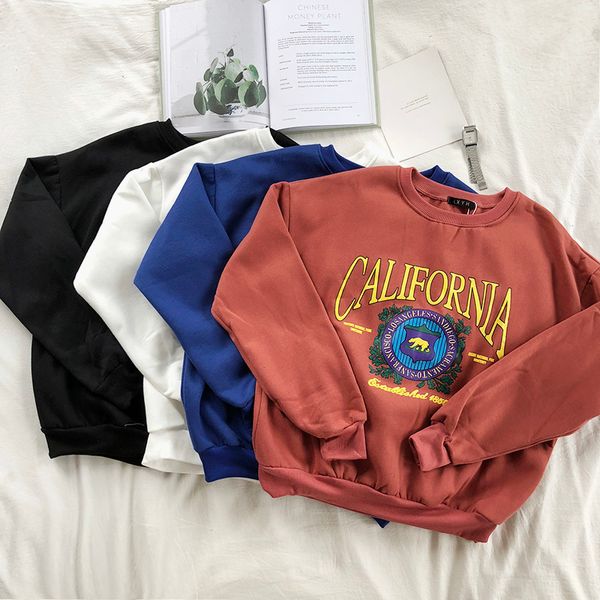 women's hoodies & sweatshirts mooirue women loose sweatshirt restore school thickening warm printing round neck solid hoodie feminine, Black
women's hoodies & sweatshirts mooirue women loose sweatshirt restore school thickening warm printing round neck solid hoodie feminine, Black