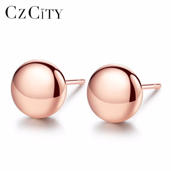 czcity brands lovely stud earrings for women rose gold 925 sterling silver delicate round earrings stud fine jewelry wholesale, Golden;silver
czcity brands lovely stud earrings for women rose gold 925 sterling silver delicate round earrings stud fine jewelry wholesale, Golden;silver