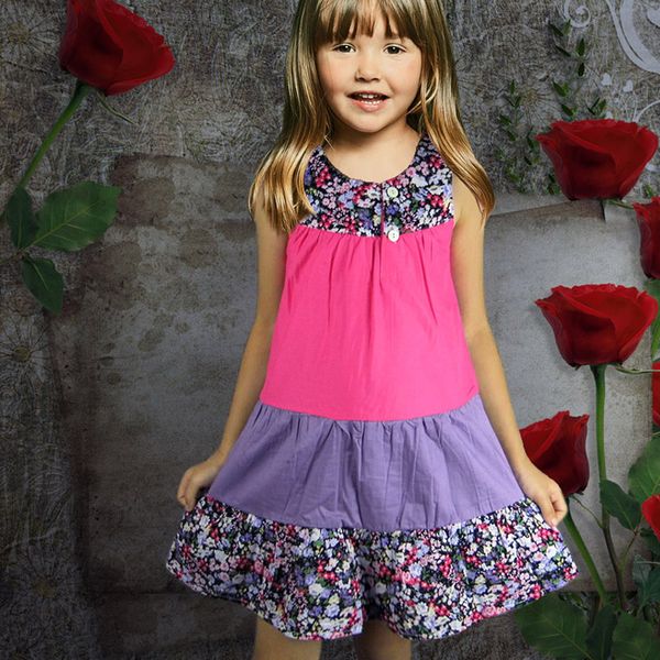 girls dress summer children's dress cotton stitching new fashion baby sweet princess kids floral, Red;yellow
girls dress summer children's dress cotton stitching new fashion baby sweet princess kids floral, Red;yellow
