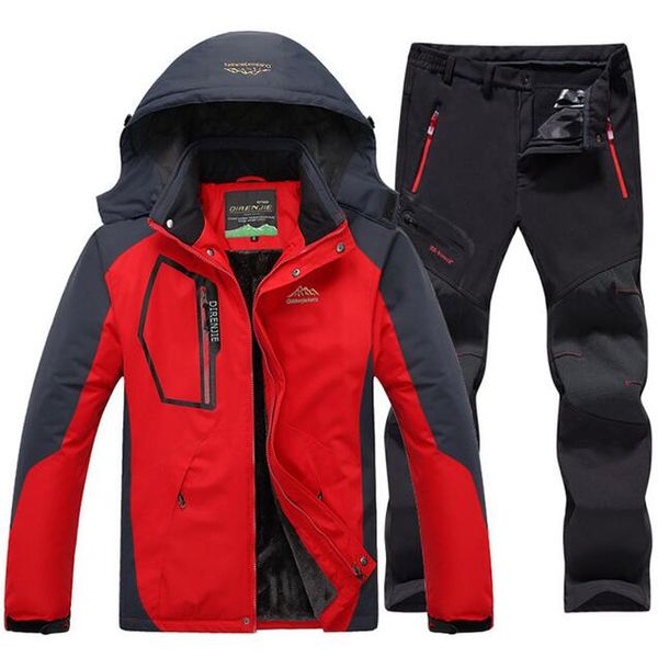men winter ski jackets pant suits waterproof thermal fleece outdoor trekking hiking camping snowboard windbreaker coat sets 5xl, Blue;black
men winter ski jackets pant suits waterproof thermal fleece outdoor trekking hiking camping snowboard windbreaker coat sets 5xl, Blue;black