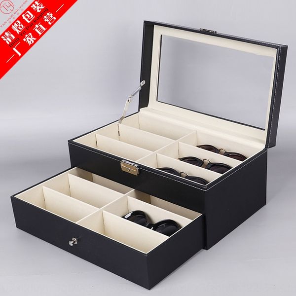 sandalun zhiyuan pu leather high-end 12 pairs of double-layer sun box sun glasses sunglasses storage display box, Blue
sandalun zhiyuan pu leather high-end 12 pairs of double-layer sun box sun glasses sunglasses storage display box, Blue