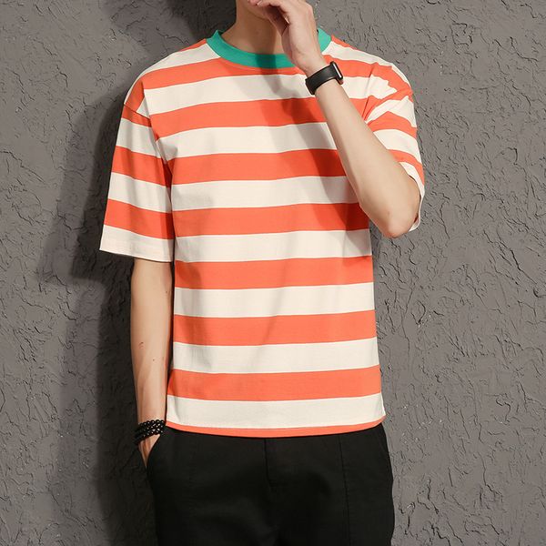 2020 summer brand new t shirt men plussize5xl & tees short sleeves homme clothes streetwear casual fashion striped clothing, White;black
2020 summer brand new t shirt men plussize5xl & tees short sleeves homme clothes streetwear casual fashion striped clothing, White;black