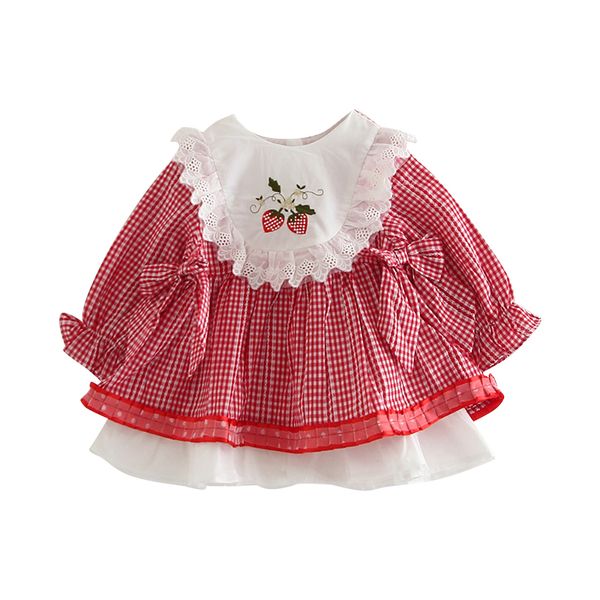 children checkered dress cute bow skirt long sleeve princess dress suitable for spring/autumn season not easy pilling, Red;yellow
children checkered dress cute bow skirt long sleeve princess dress suitable for spring/autumn season not easy pilling, Red;yellow
