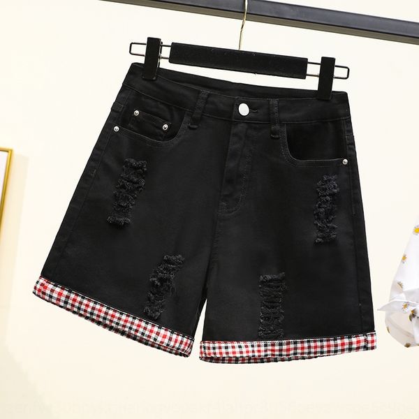 large size high waist elastic black hole and shorts denim shorts women's summer 200kg fat mm loose slimming casual breeches, Blue
large size high waist elastic black hole and shorts denim shorts women's summer 200kg fat mm loose slimming casual breeches, Blue
