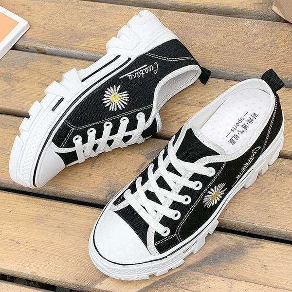 brand woman canvas flats shoes thick sole fashion sneakers zapatos mujer rubber female walking shoes womens shoe, Black
brand woman canvas flats shoes thick sole fashion sneakers zapatos mujer rubber female walking shoes womens shoe, Black