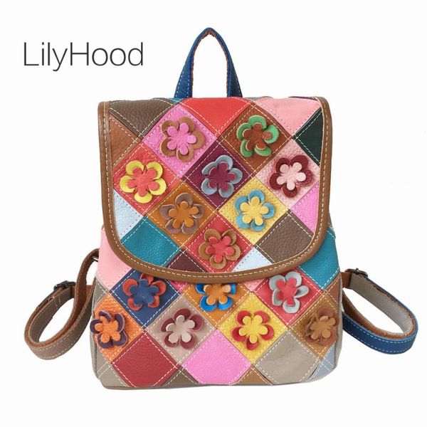 multi-color floral genuine leather backpack bag for women 2020 lady casual student school book college flap daily knapsack bag
multi-color floral genuine leather backpack bag for women 2020 lady casual student school book college flap daily knapsack bag
