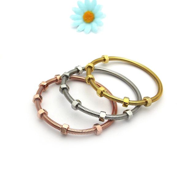 fashion2020 the latest 6 screws bracelet titanium steel ladies male and female couple thread love bracelet&banlge for women jewelry, Black
fashion2020 the latest 6 screws bracelet titanium steel ladies male and female couple thread love bracelet&banlge for women jewelry, Black