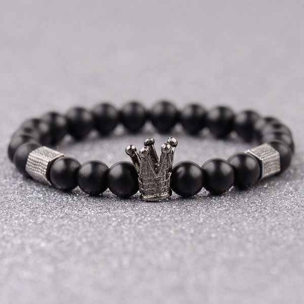 2020 trendy crown&polyhedron alloy 8mm mablack natural stone bracelet men bileklik women bracelets&bangles hombres ab369, Black
2020 trendy crown&polyhedron alloy 8mm mablack natural stone bracelet men bileklik women bracelets&bangles hombres ab369, Black