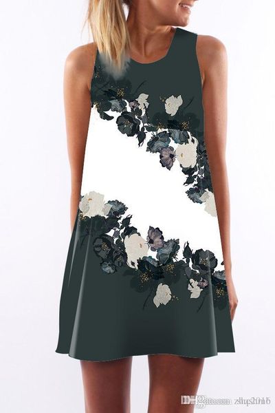 women dress new crew neck sling sleeveless hip wrap elegant lady new style flower digital print skirt casual pencil dresses size s-xl, Black;gray
women dress new crew neck sling sleeveless hip wrap elegant lady new style flower digital print skirt casual pencil dresses size s-xl, Black;gray